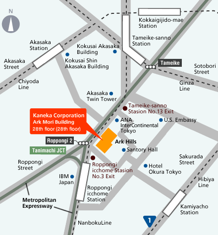 Map: Tokyo Head office